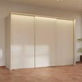Rauch Taro 301cm 3 Door Sliding Wardrobe - Champagne