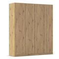 Rauch Wingview Lite 181cm 4 Door Wardrobe - Artisan Oak