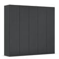Rauch Wingview Lite 226cm 5 Door Wardrobe - Metallic Dark Grey