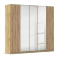 Rauch Wingview Lite 226cm 5 Door Wardrobe with Mirror - Artisan Oak