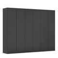 Rauch Wingview Lite 271cm 6 Door Wardrobe - Metallic Dark Grey