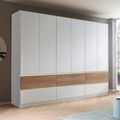 Rauch Winnipeg 271cm 6 Door Wardrobe - Alpine White and Halifax Oak