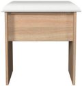 Milan Oak Effect Padded Dressing Stool