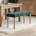 Ashbury Dining Bench - Large - Green Fabric