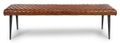 Austin Bench - Tan Brown - Real Leather