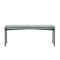 Leonie Grey Fabric Dining Bench