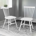Riano Dining Chair - Set of 2 - White - Spindle