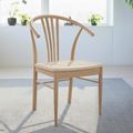 York Dining Chair - Set of 2 - Oak - Curved Back