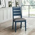 Marlow Dining Chair - Set of 2 - Ladder Back - Blue