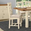 Lundy Dining Chair - Set of 2 - Crossback - Ivory Painted