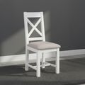 Lundy Dining Chair - Set of 2 - Crossback - White Painted