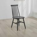 Alassio Dining Chair - Set of 2 - Spindle Back - Black