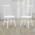 Alassio Dining Chair - Set of 2 - Spindle Back - White