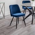 Burgess Dining Chair - Set of 2 - Blue Fabric