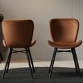Batilda Dining Chair - Set of 2 - Copper Velvet Fabric