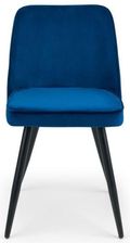 2 x Burgess Blue Fabric Dining Chair