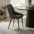 Claflin Dining Chair - Set of 2 - Dark Grey Fabric