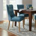 Dorset Dining Chair - Hug - Set of 2 - Blue Faux Leather