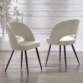 Ella Dining Chair - Set of 2 - Calico Cream Fabric