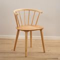 Ida Dining Chair - Set of 2 - Oak - Spindle Curved Back