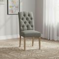 Salcombe Chelsea Dining Chair - Set of 2 - Oak & Grey Fabric