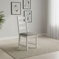 Salcombe Dining Chair - Set of 2 - Ladder Back - Grey Oak
