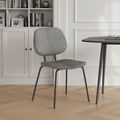 Soho Florence Dining Chair - Set of 2 - Grey Boucle Fabric