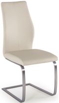 Irma Dining Chair - Set of 2 - Taupe Faux Leather