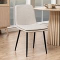 Becca Dining Chair - Set of 4 - Beige Fabric