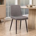 Becca Dining Chair - Set of 4 - Light Grey Fabric