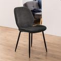 Femke Dining Chair - Set of 4 - Anthracite Fabric