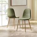 Lottie Dining Chair - Set of 4 - Olive Green Fabric
