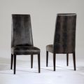 Juliette Dining Chair - Nabuk Leather Fabric - Variation Available