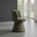 Pimlico Moss Green Fabric Swivel Tub Dining Chair