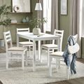 Keats Dining Set - 4 Seater - 110cm - White