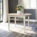 Marlow Round Extending Dining Table - 120cm-155cm - 4-6 Seater - White