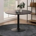 Ibiza Round Dining Table - 4 Seater - 110cm - Black