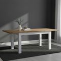 Lundy Extending Dining Table - 4-8 Seater - 132cm-198cm - White Painted