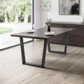 Brooklyn Dining Table - 6 Seater - 180cm - Dark Oak