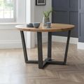 Brooklyn Dining Table - 4 Seater - 120cm - Round - Oak