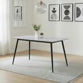 Breton Compact 4 Seater Grey Ceramic Dining Table - 120cm