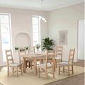 Hayley Dining Table - 4-6 Seater - 120cm-153cm - Extending - Oak