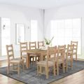 Hayley Dining Table - 6-8 Seater - 140cm-200cm - Extending - Oak