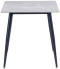 Lavina Rebecca Grey Sintered Stone 2 Seater Square Dining Table - 75cm
