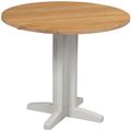 Lundy Grey Painted 2 Seater Round Drop Leaf Dining Table
