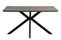 Manhattan Dining Table - Grey - 4 Seater - 140cm - Black Spider Legs Base