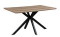 Manhattan Dining Table - Oak - 4 Seater - 140cm - Black Spider Legs Base