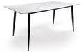 Monaco White Ceramic 160cm Dining Table