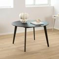 Roxby Round Dining Table - 4 Seater - 120cm - Black