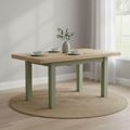 Salcombe Extending Dining Table - Sage Oak - 4-6 Seater - 140cm-185cm